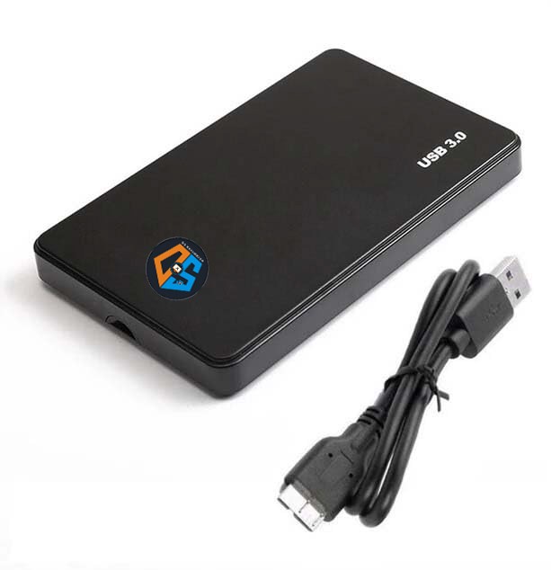 DS COMPUTERS 3.0 - Portable External Hard Disk - 500 GB -USB 3.0 for PC Laptop Windows and Mac, External HDD - Black (500 GB)