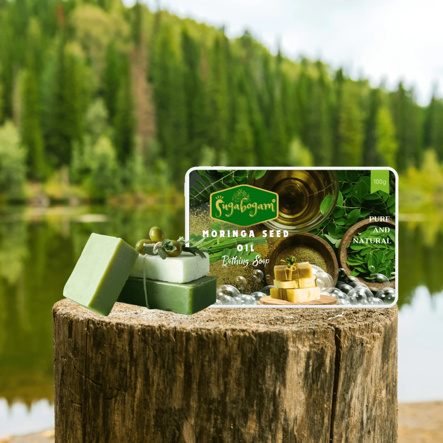 Moringa Oil Soap - 100g - Pack of 4