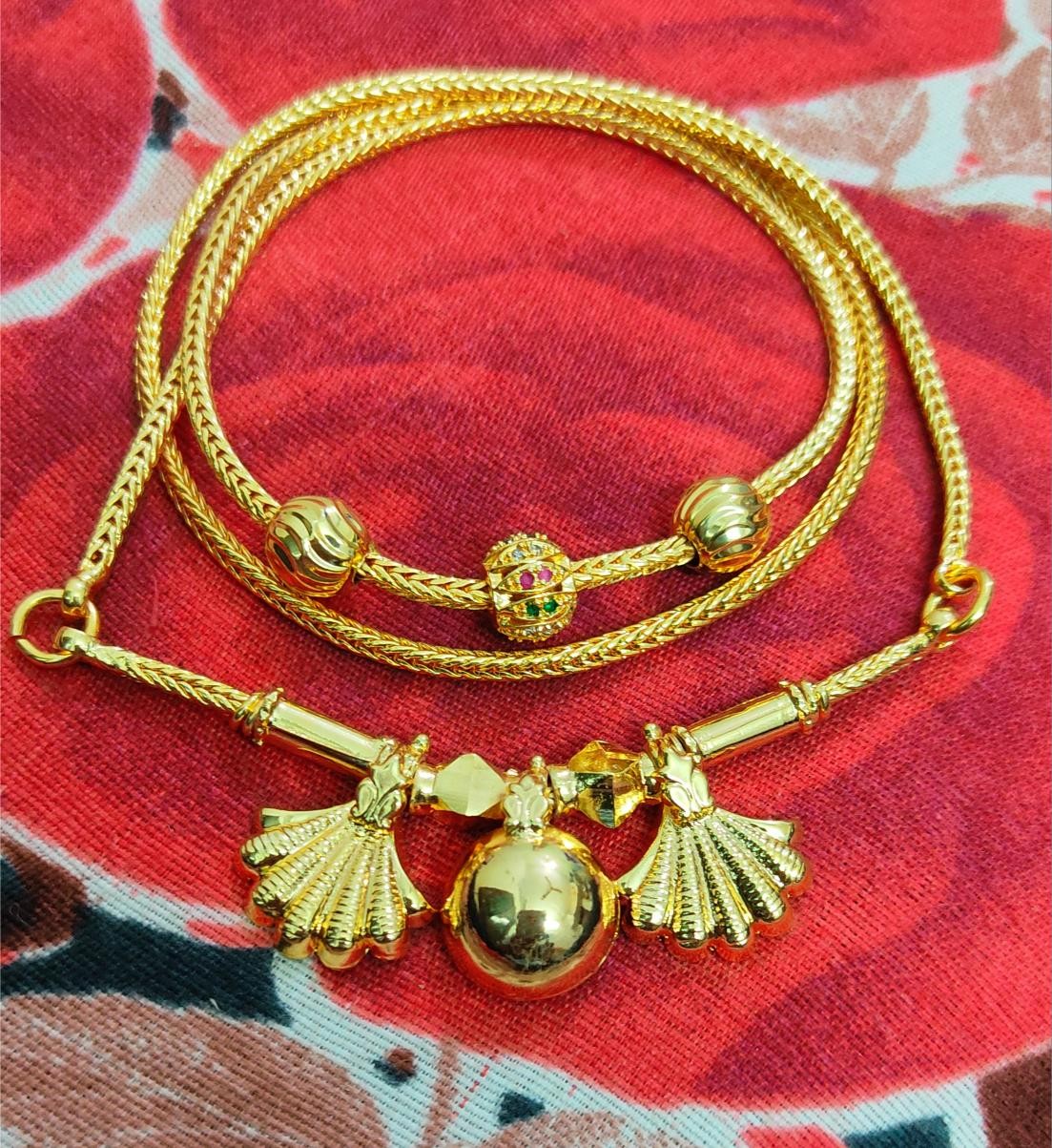 Traditional Mugappu Thali Chain 24 Inch