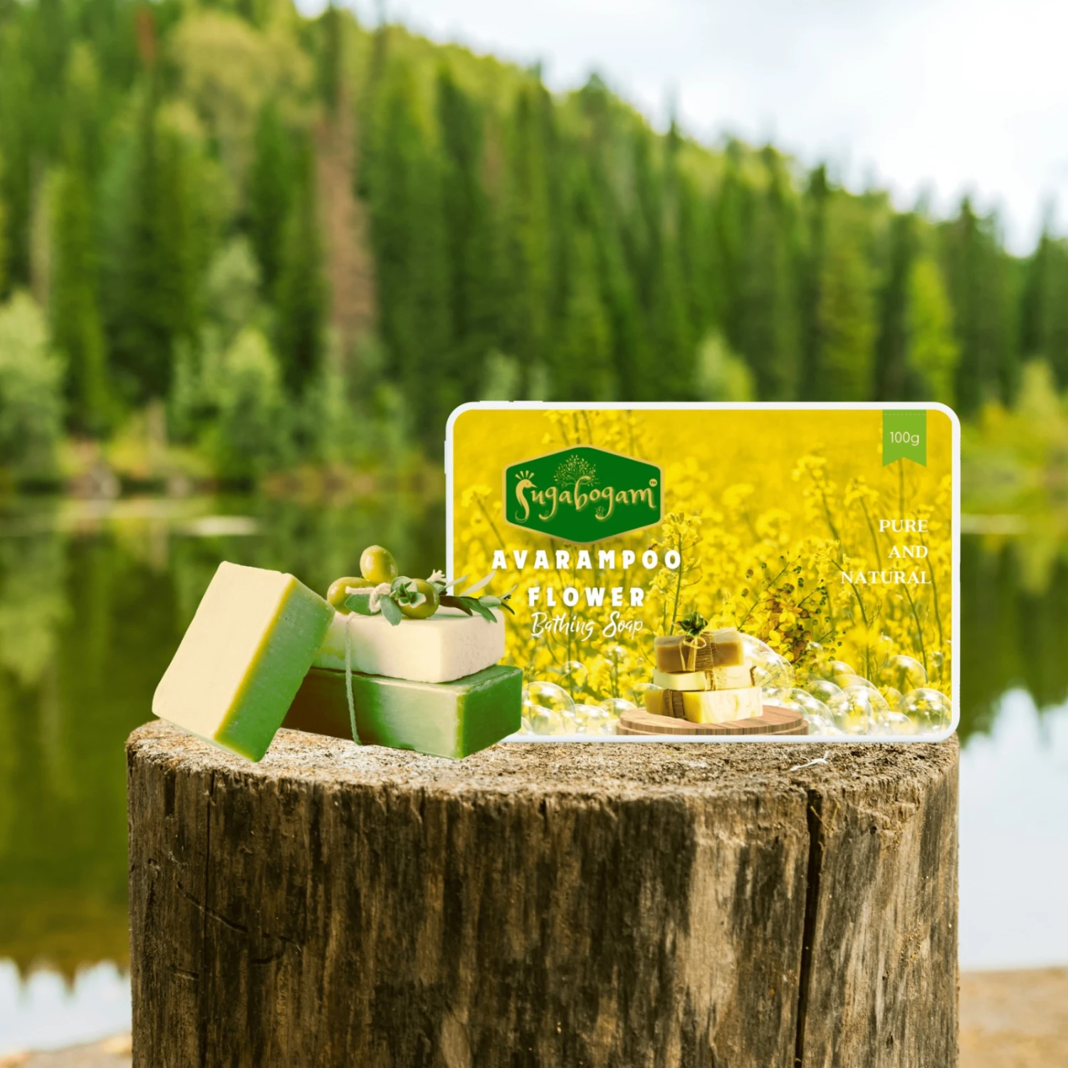 Avarampoo Soap - 100g - Pack of 4