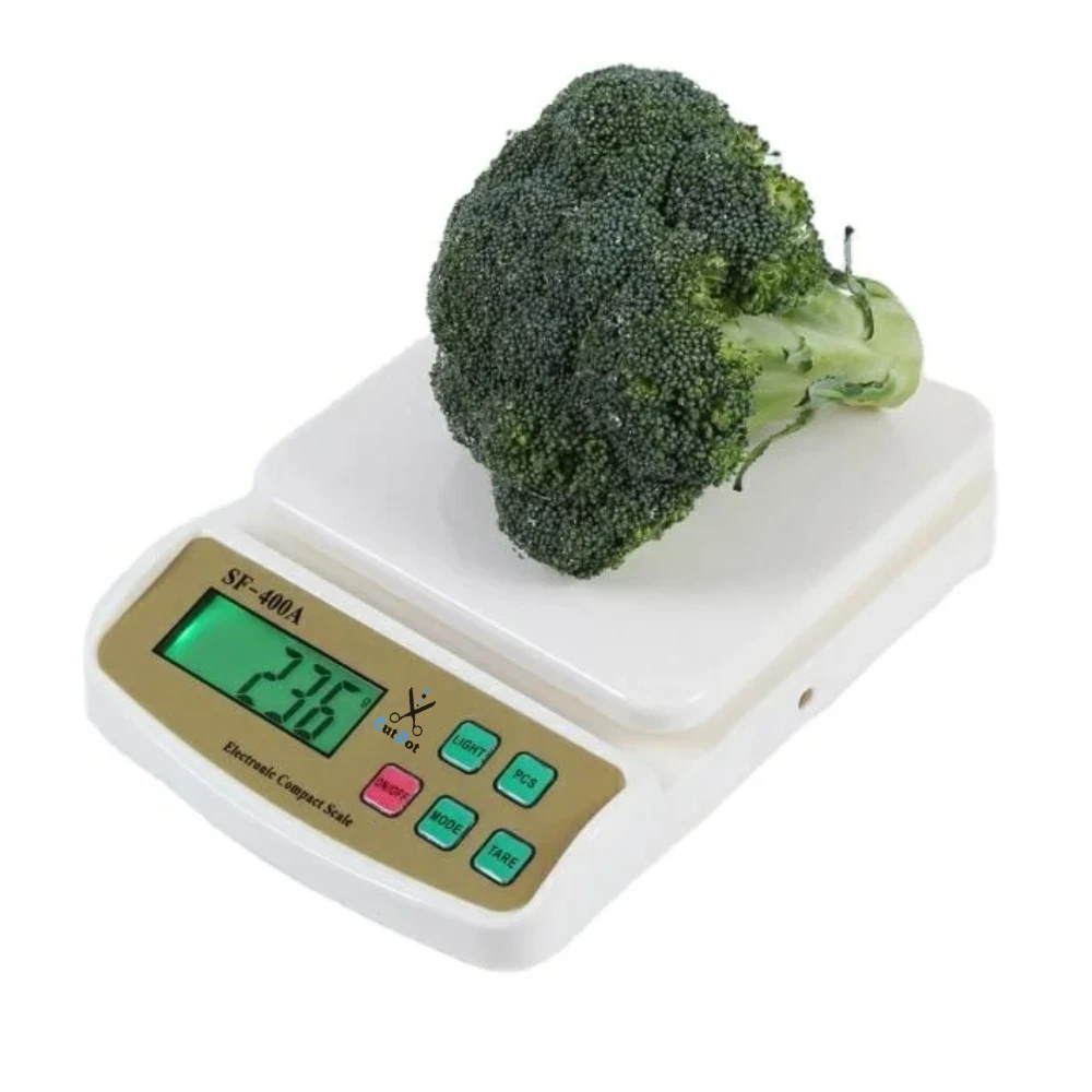 CUTDOT | Digital Kitchen Weight Machine | Multipurpose Portable Electronic Digital Weighing Scale With Back light LCD Display | 10 kg x 1gms with 2 Batteries Included | Pack of 1.