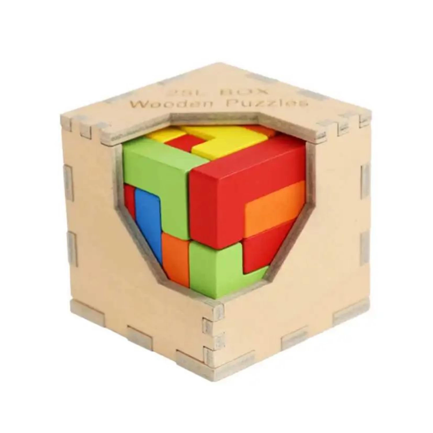 Colorful Cube - Wooden Montessori Cube Puzzle Game| Cube of The Hundred Change Block | Solving The Puzzle in Different Ways for Kids and Toddlers