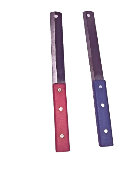 10 inch Carbon Steel Chef Knife Plastic Handle inch for Vegetable, Kitchen, Home Set of 2 (Multicolours)