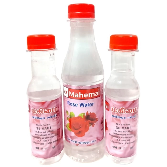 Mahemai Rose Water | Natural Fragrance for Pooja & Rituals | 200ml