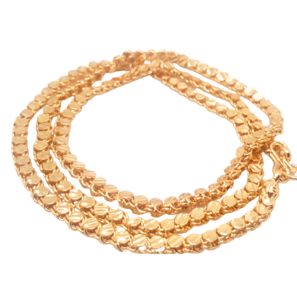 Nikitha  Gold Micro Copper & Gold Plated Traditional Designer   Gold Chain for Women & Girls