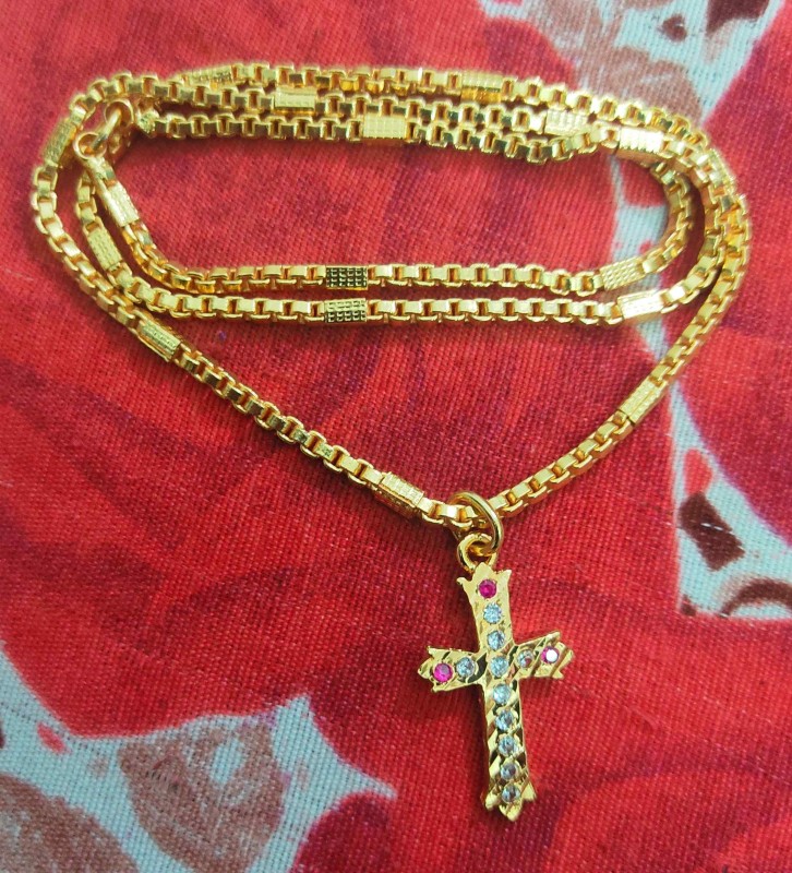 Traditional Impon Christian Dollar Chain 24 Inch for Men &Womens