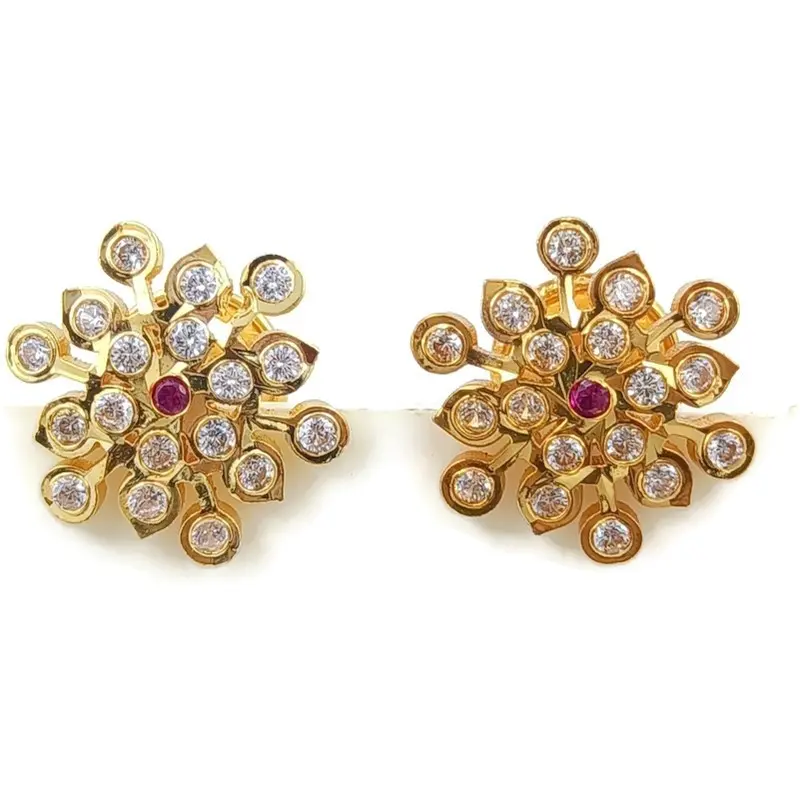 Impon earring for women (five metal ) stud