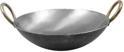 Iron Kadai/Kadhai Deep Frying Pan Cookware Kadhai 8 Inches Multipurpose Loha Kadai | Gas Stove Friendly | Black 