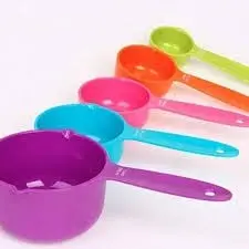 Plastic Baking Estimation Spoons Set (Pack of 5) Kaleidoscopic