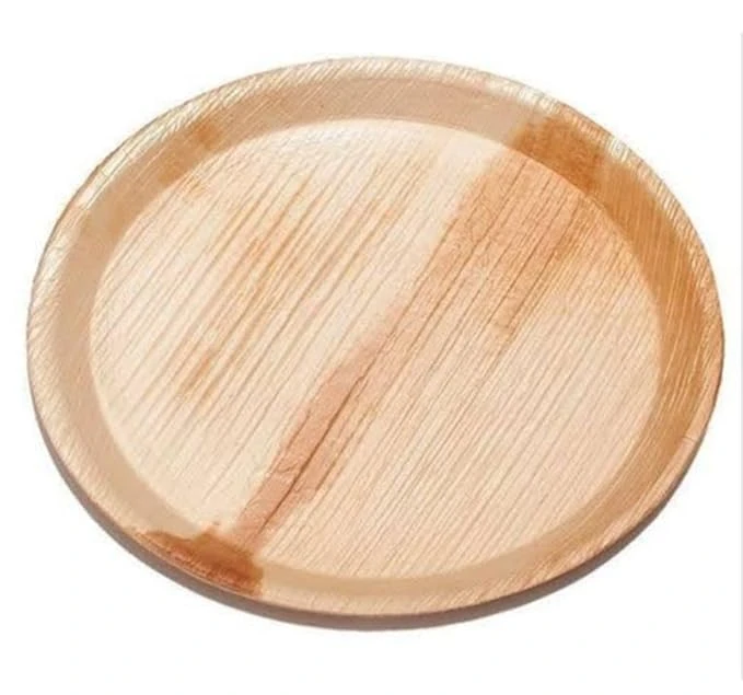 Eco Friendly Areca Leaf Round Disposal Biodegradable 12 inches Dinner Plate Pack 12