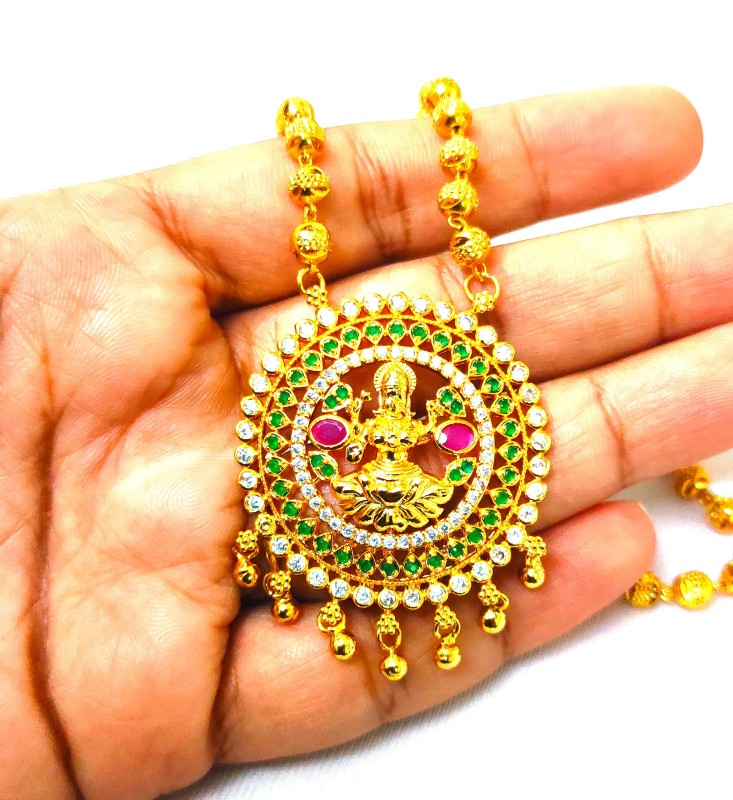 Lakshmi dollar sale gold chain