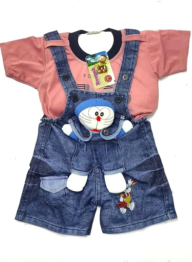 Famuzz baby babasuit dungaree set