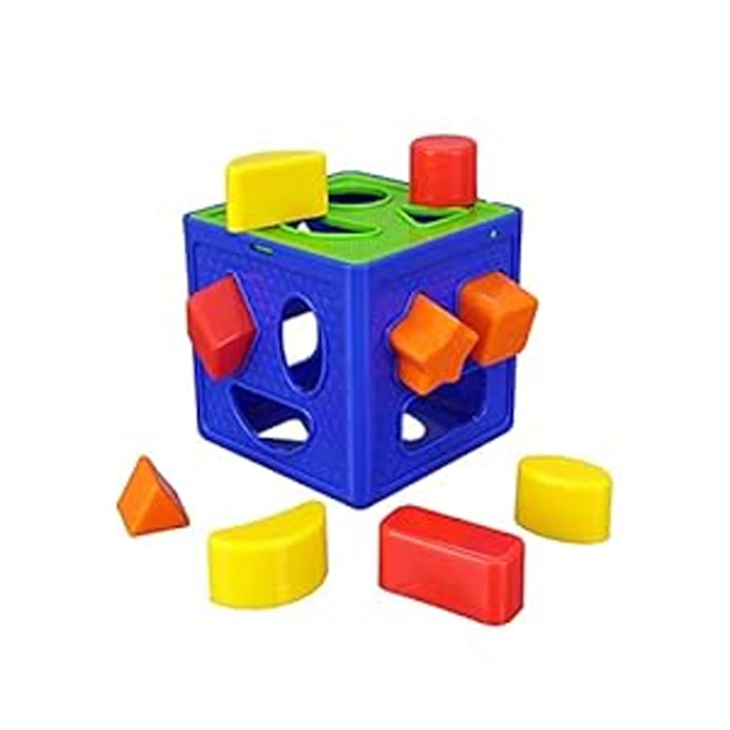 Geometic Shapes - Colorful Shape Sorting Box | Children Funny Safe Geometrical Interactive Sorting Stacking Geometrical Board