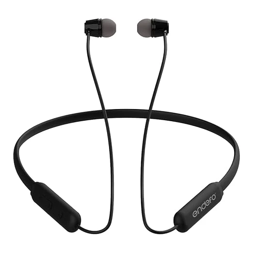 Endefo Verse Wireless in-Ear Bluetooth Neckband - 20 Hours Playback, IPX2 Waterproof, Dual Pairing, Anti-Slip, with Mic