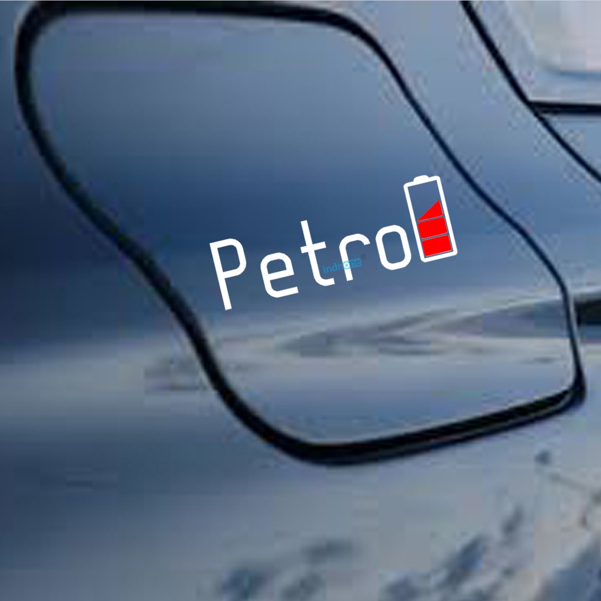 Buy indnone® Petrol Paip Car Stylish Sticker Online - White - Standard Size  - FirstHub