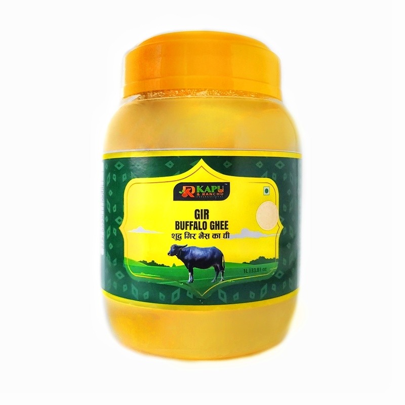 KAPU & RANCHO INTERNACIONAL Gir Buffalo Pure Ghee – 500ml (500gm)