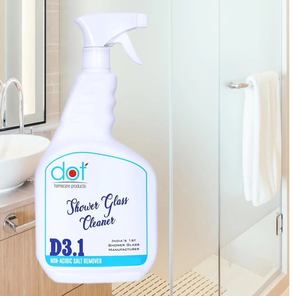 DOT Shower Glass Cleaner For Bathroom 800ml, Marble & Granite Floor Cleaner, Oil Stain Remover 400ml