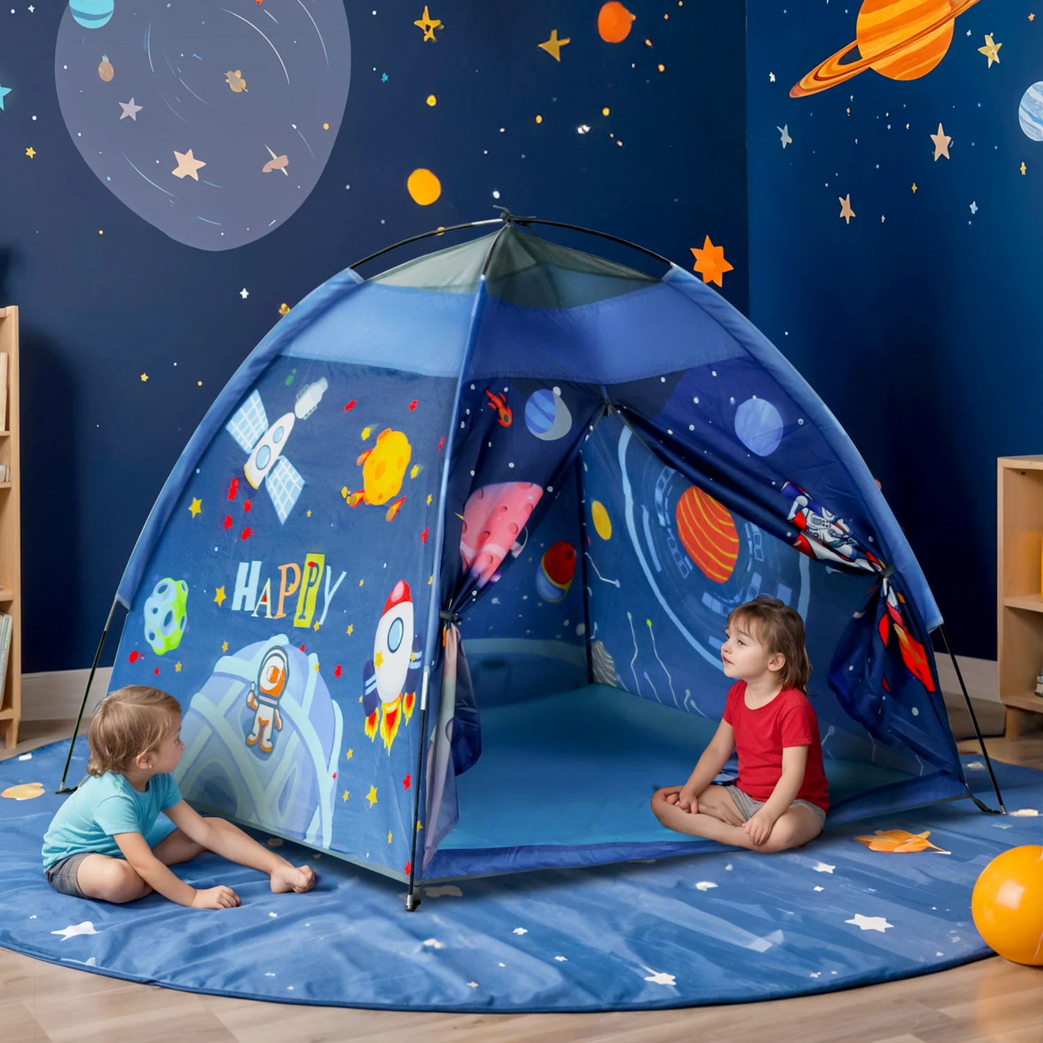 Kids Tent House – Foldable, Lightweight & Water-Repellent Play Tent for 2+ Years