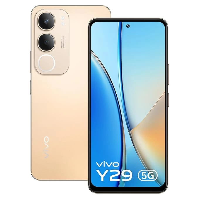 Vivo Y29 5G Smartphone - 8GB RAM, 256GB Storage, Titanium Gold Color