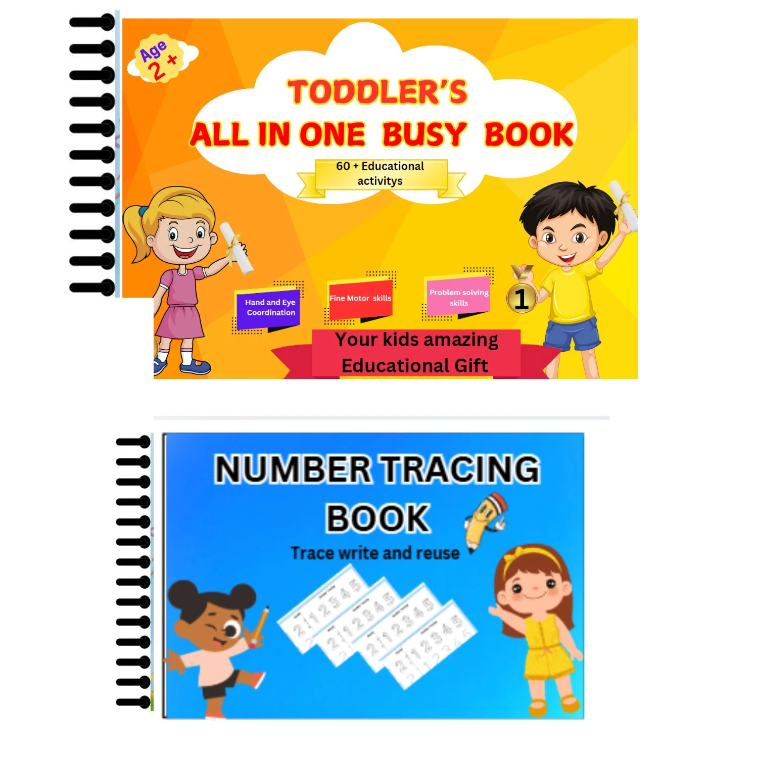 ALL IN ONE AND NUMBER TRACING BOOK