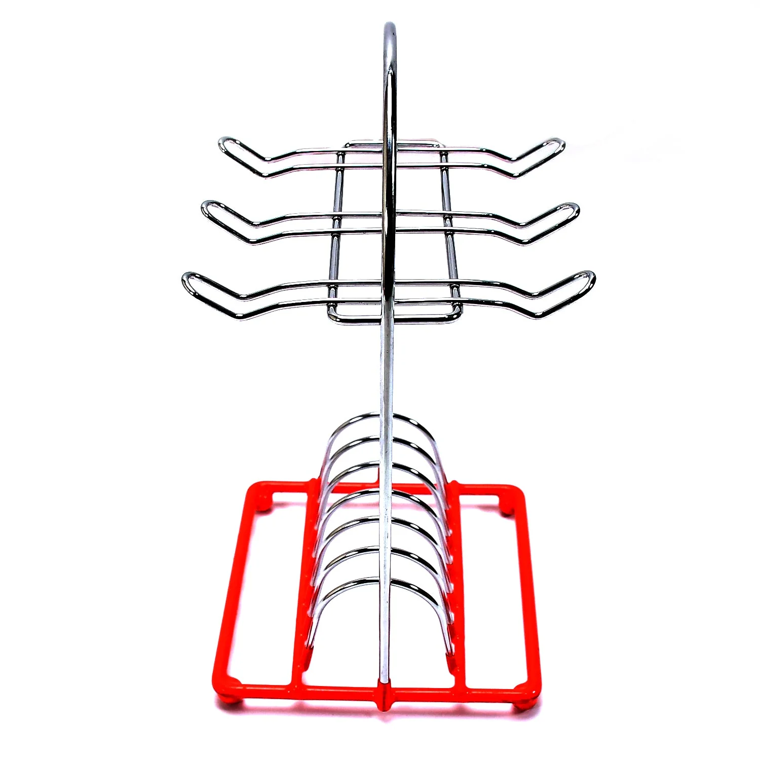 2-in-1 Dish & Cup Stand: Space-saving Kitchen Organizer