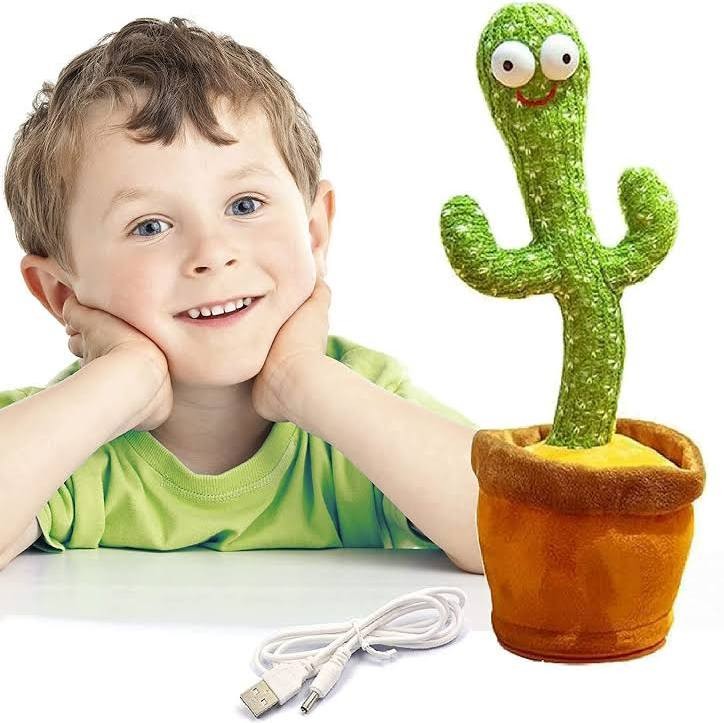 Dancing Cactus Talking Toys Wriggle & Singing Recording Repeat What You Say, Funny Education Musical Dancing and Lighting for kids toys