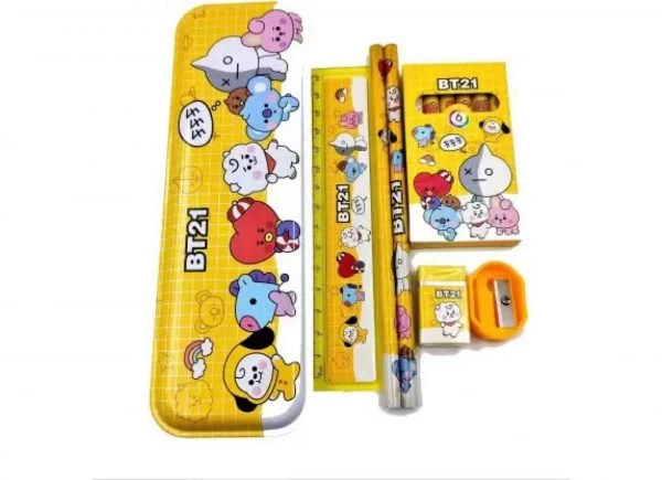 Stationery Set With Box & Pencil - Perfect for School & Home