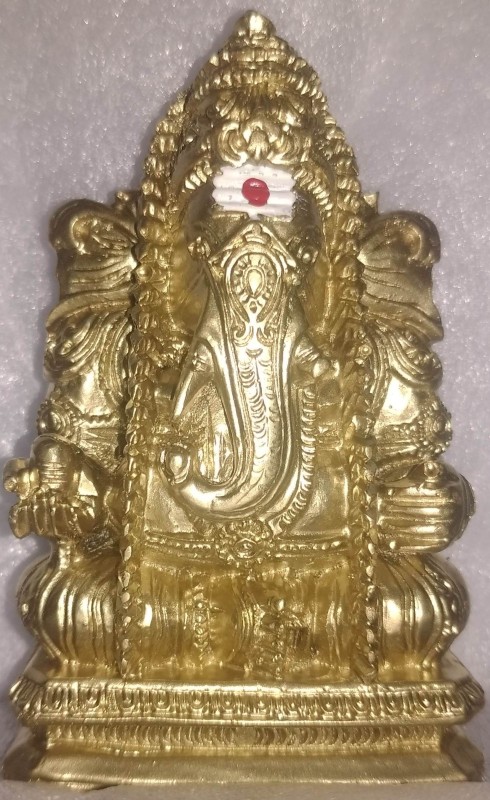 PILLAYARPATTI Ganesha / GANPATHI / VINAYAGAR / Lord Ganesha / KARPAGA VINAYAGAR / VALAMPURI VINAYAGA Polystone Idol 9 cm HEIGHT