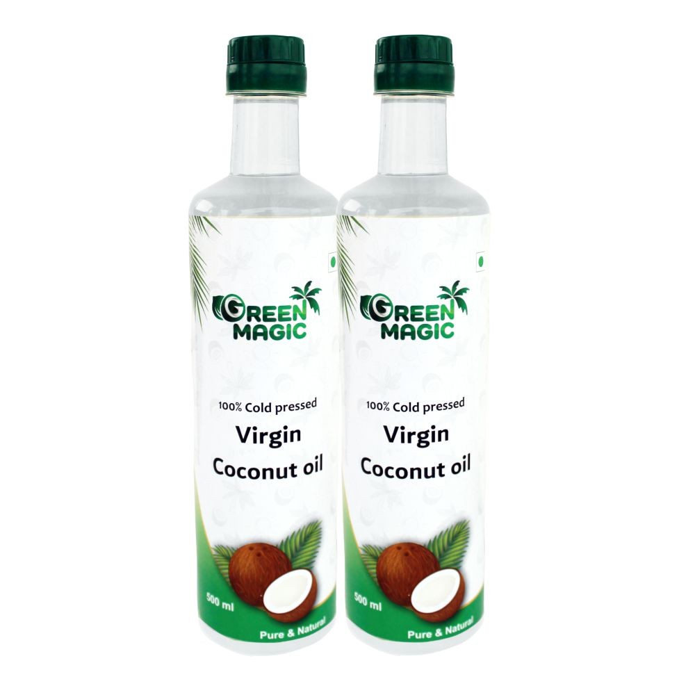 Green Magic Virgin Coconut Oil (500ml+500ml) offer pack