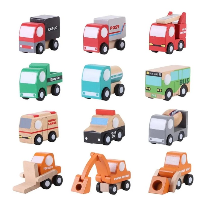 Miniature Wooden Toys -(Random Design Will Be Send)  Multi-pattern Creative Toys for Kids and Toodlers.