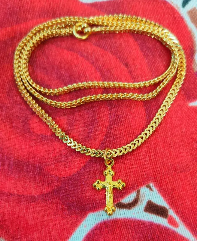 Traditional Christian Dollar Chain 24 Inch Long Chain