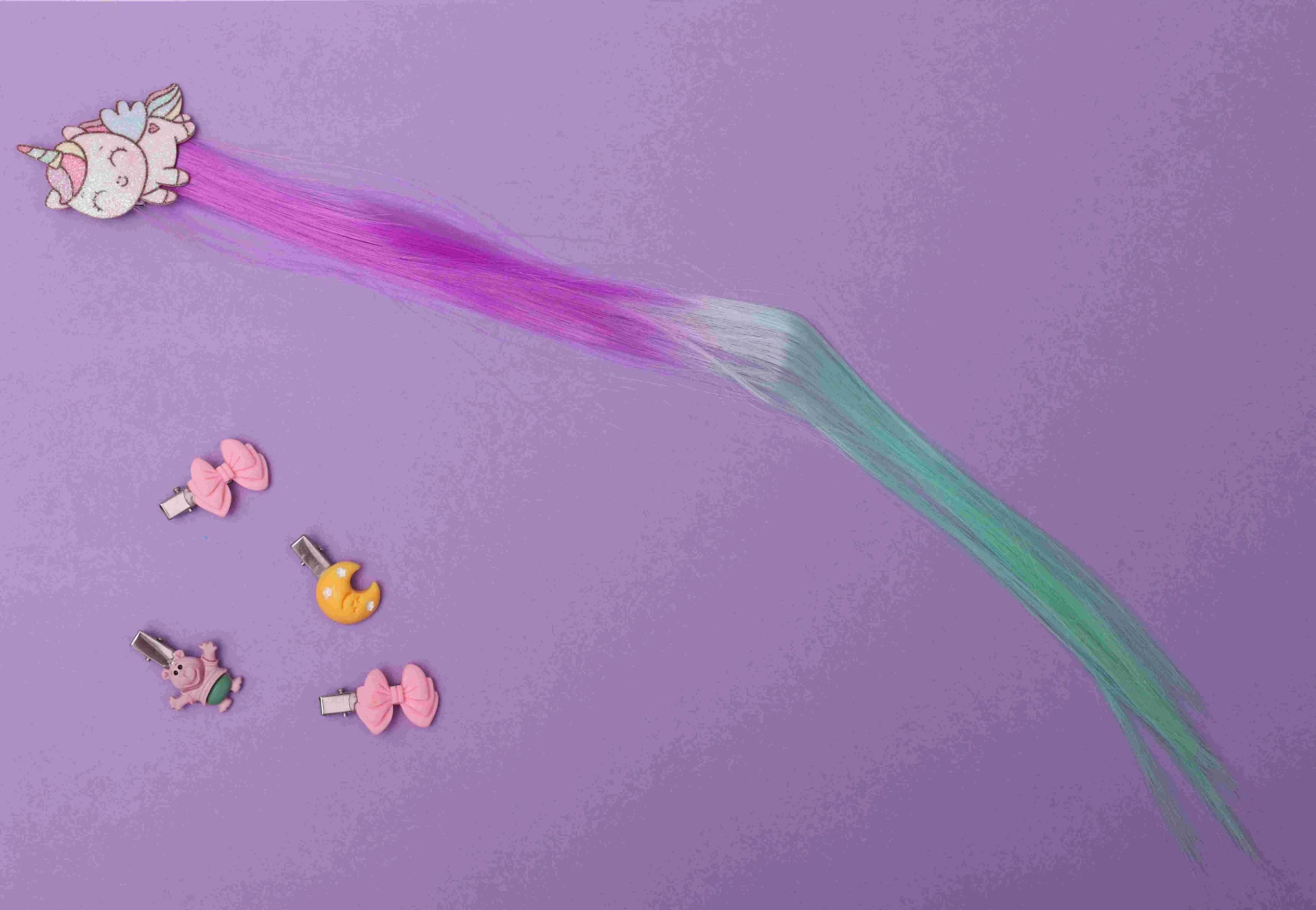 ilearnngrow Mini Unicorn Hair Extension