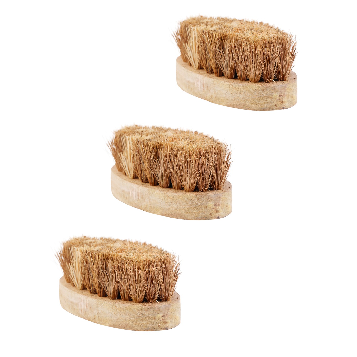 Multipurpose Coir Washing Brush - Eco-Friendly Cleaning for Various Surfaces"- 5 inch Oval Shape-(Pack of 3)