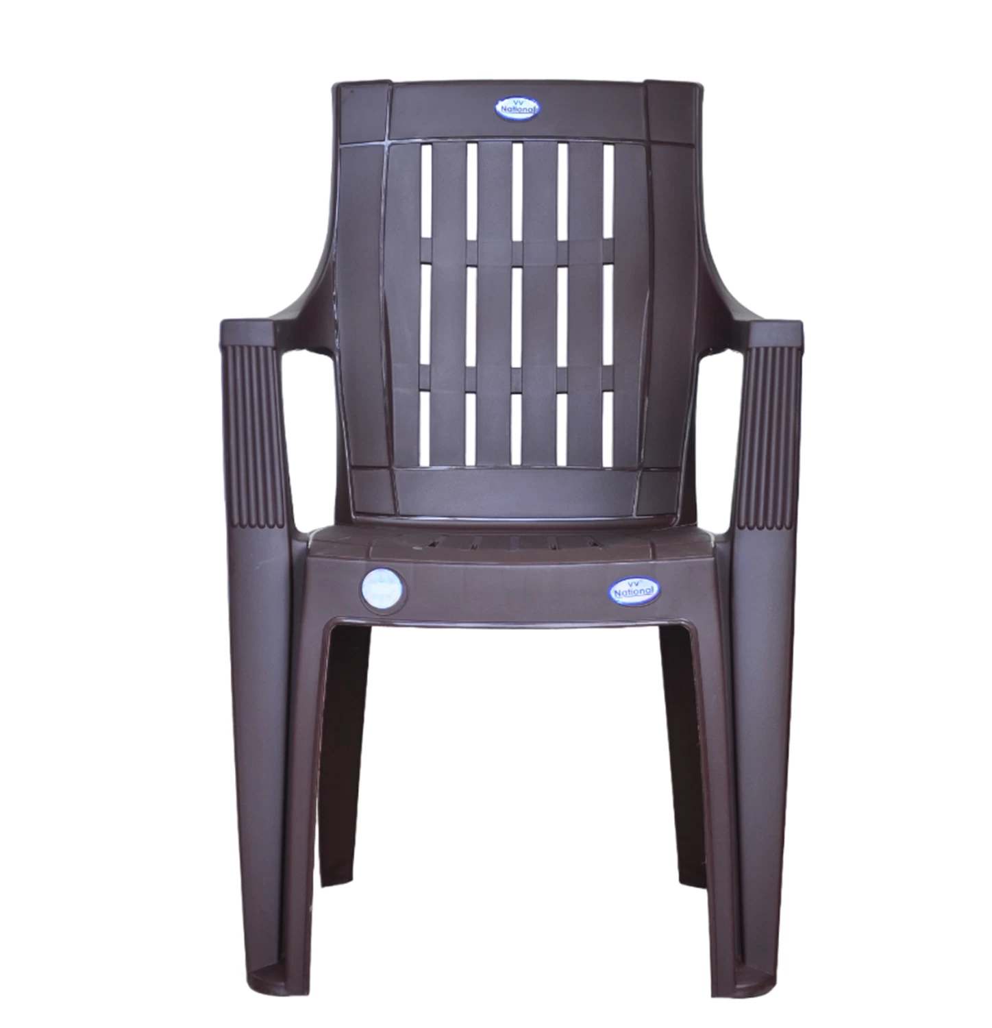 Titan Brown Plastic Chair | Stylish & Durable Seating for Home & Office