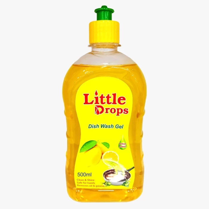 Little Drops Dishwash Gel | Natural & Powerful Dish Cleaner | 550ml