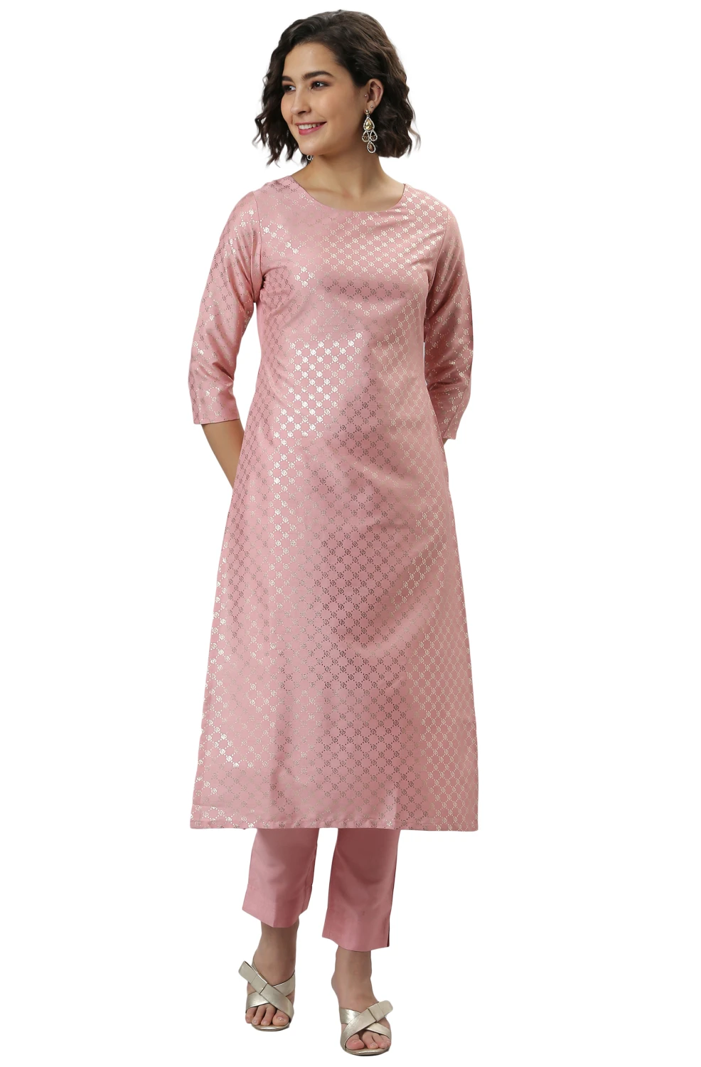 Pink Kurti for Women | Elegant Cotton Blend Ethnic & Party Wear Top