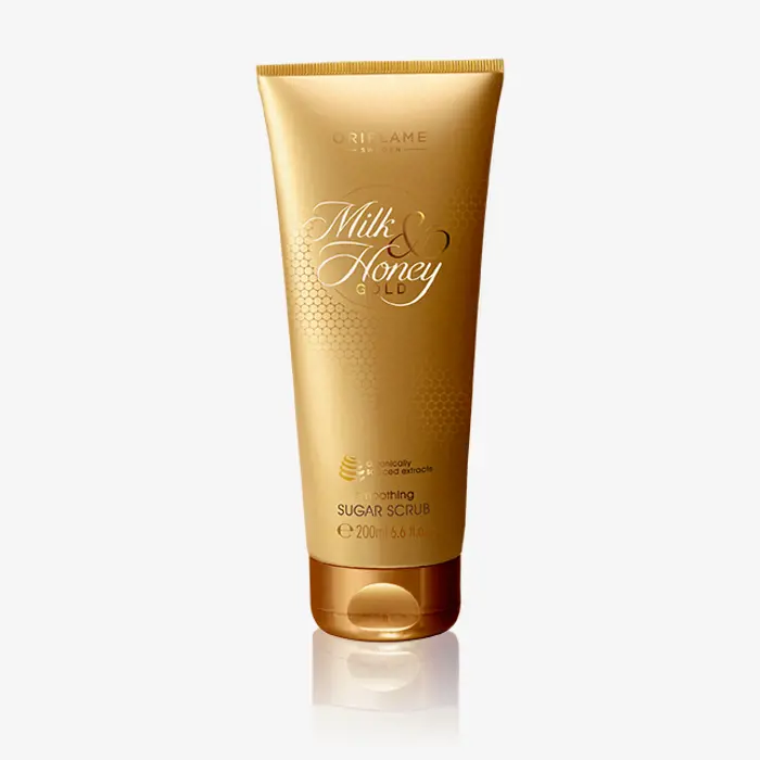 Oriflame Milk & Honey Gold Sugar Scrub 75gm - Exfoliating, Moisturizing, Radiant Skin