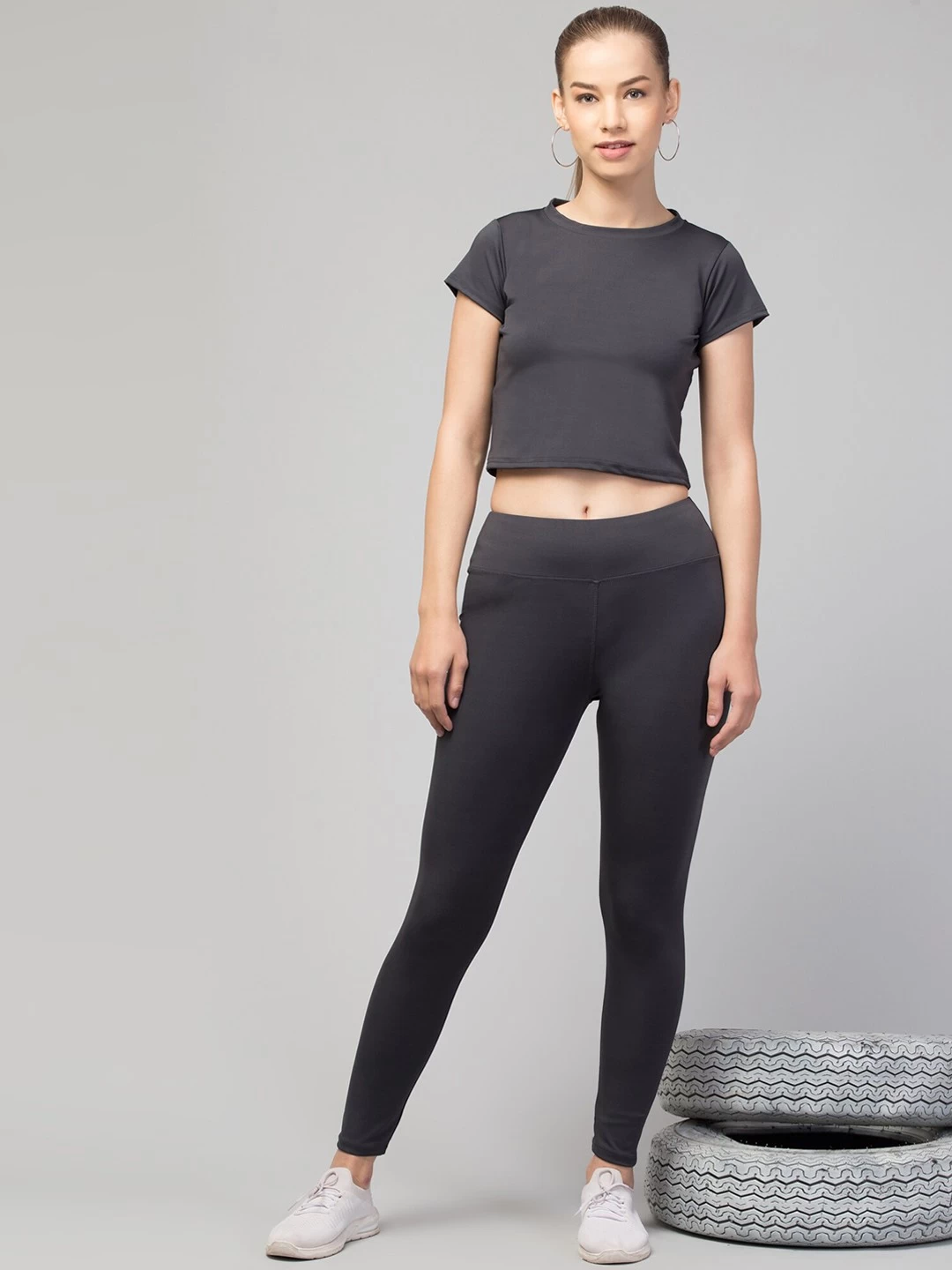 Latest Stylish High GSM Women Active Wear/Plain Gym Tights/Solid Yoga Pant For Women's & Girls