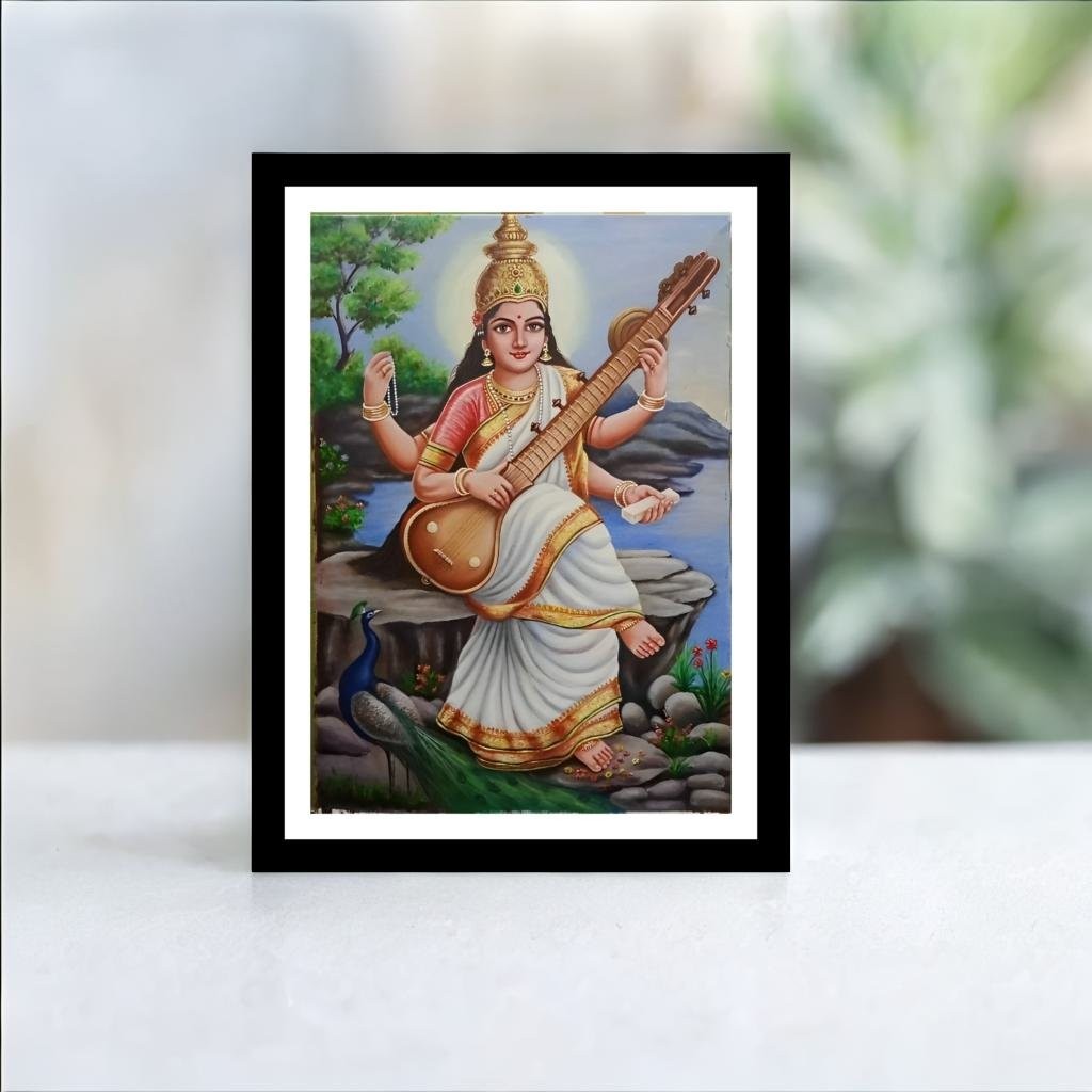 Goddess Saraswati Photo frame classic, 8 x6 Inch, Tabletop