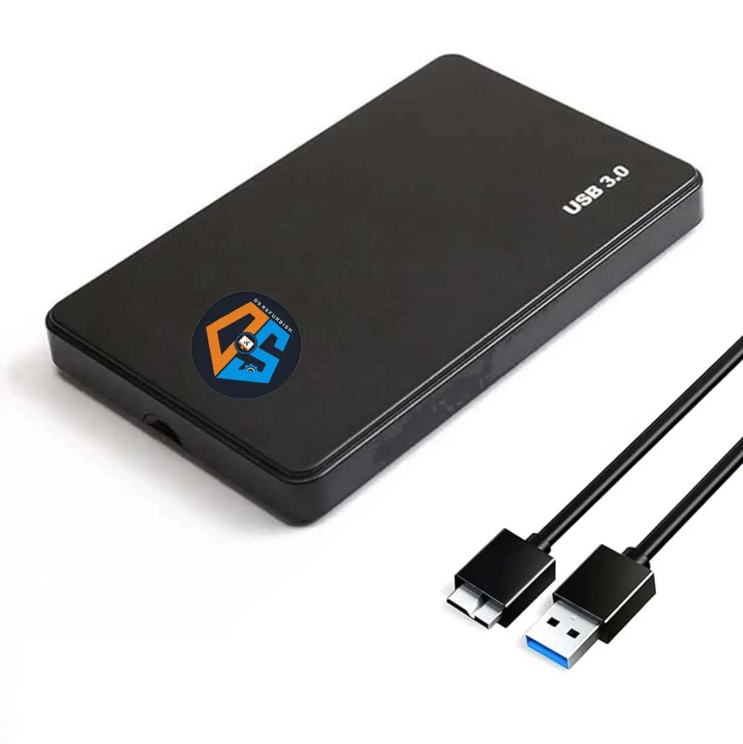 DS COMPUTERS 3.0 - Portable External Hard Disk - 1 TB - USB 3.0 for PC Laptop Windows and Mac, External HDD - Black (1 TB)