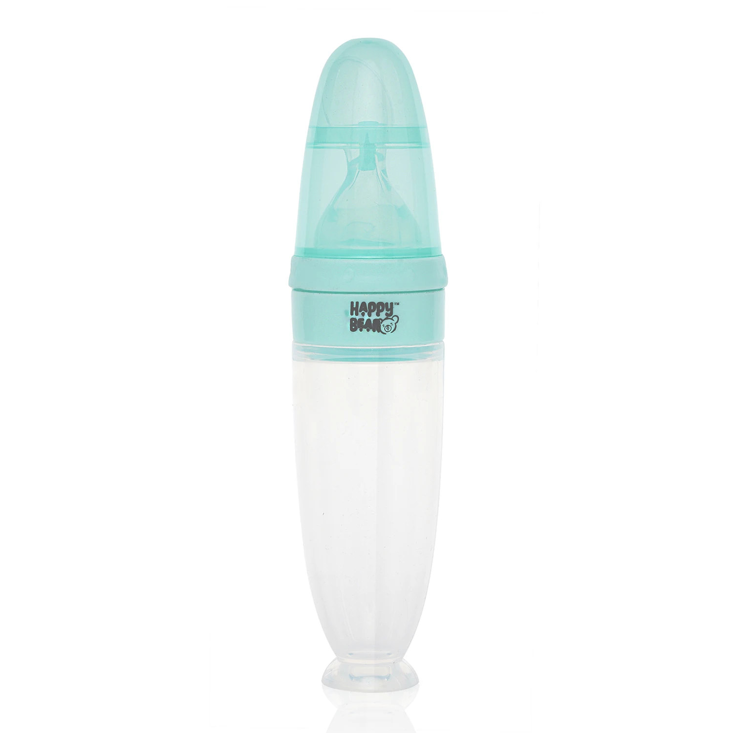 Baby Feeding Bottle with Spoon – BPA-Free, Soft Silicone Feeder for 4+ Months