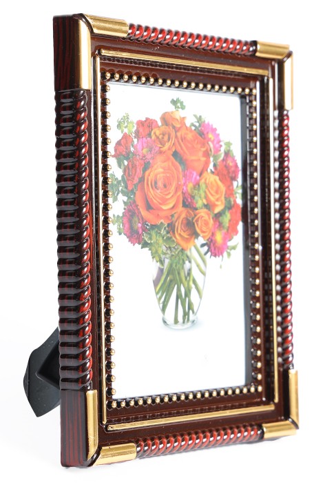 Skarsh Photo frame Glass & Synthetic Wood wall hanging/Table top for table Decoration/gift/memorable/home decore (6"X 4" inchs)