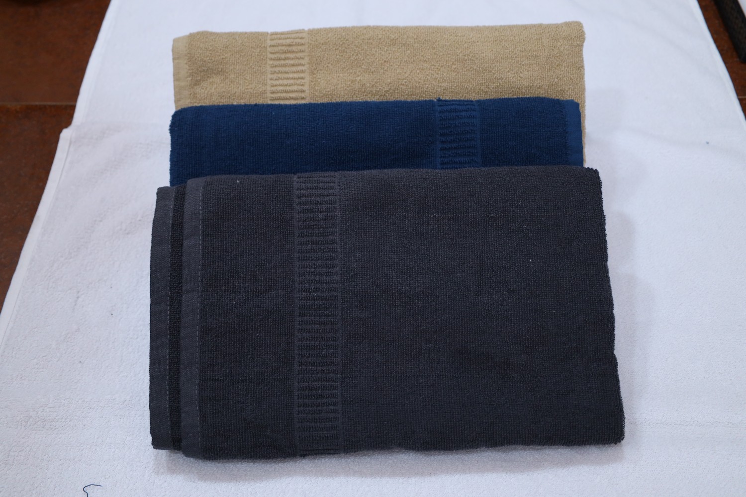 Taurusent Super Soft 100% Cotton High Absorbing Turkey Bath Towel, Size: 30x60 inches (450 GSM) - Pack of 3 (Beige-Grey-Blue)