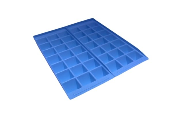 Set of Two ice Cube Trays That are Stackable can Help Save Space