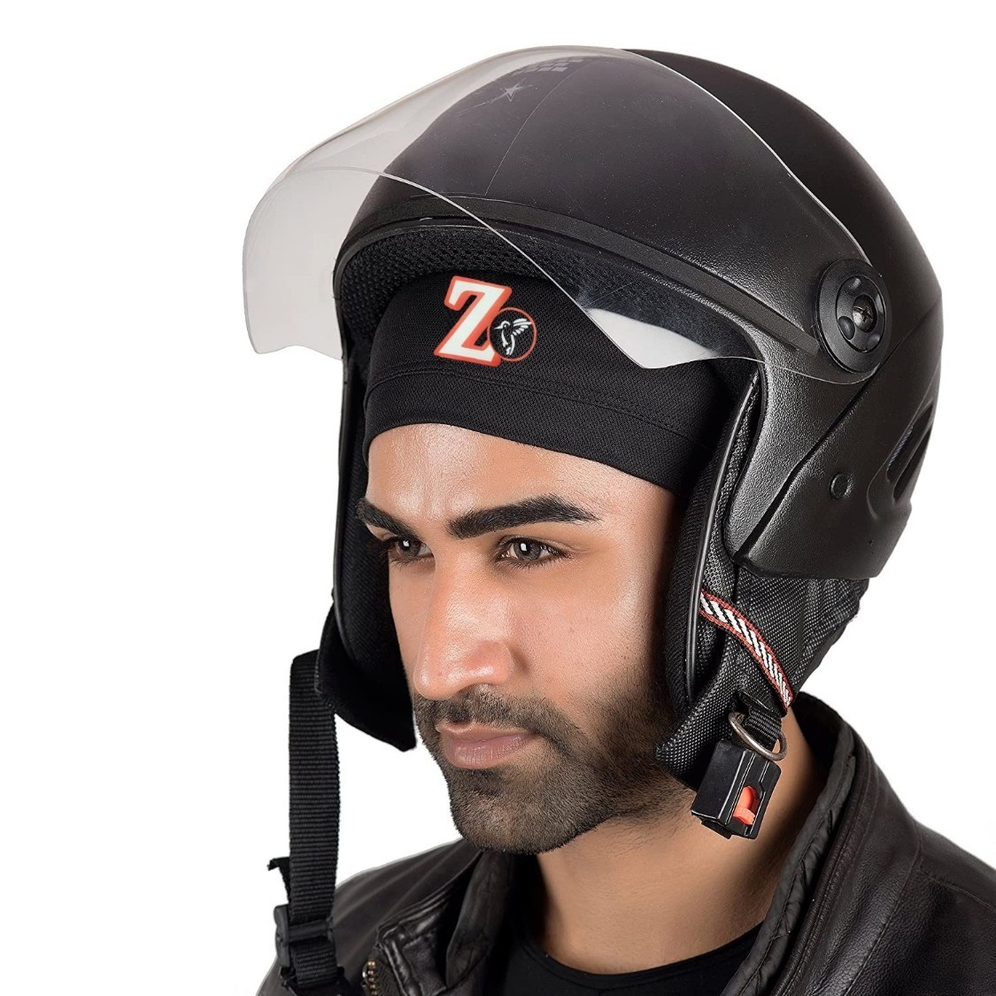Z-O Unisex-adult Skull Cap for Bikers (MULTICOLOURS) ( Pack : 2 )
