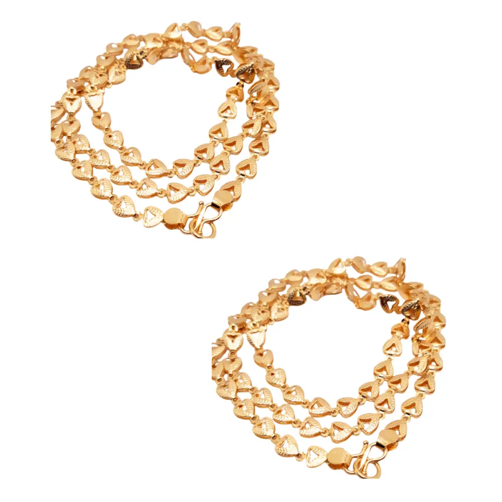 Nikitha Gold  Combo  of  2  Micro Copper & Gold Plated Traditional Designer  Gold Chain for Women & Girls