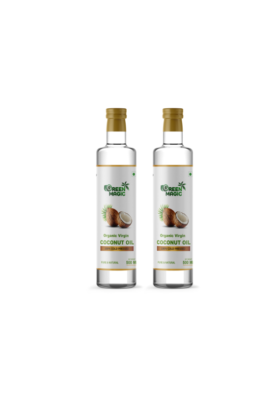 Green Magic Virgin Coconut Oil (500ml+500ml) offer pack