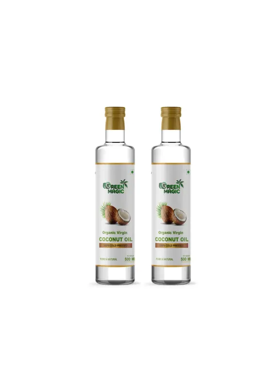 Green Magic Virgin Coconut Oil (500ml+500ml) offer pack