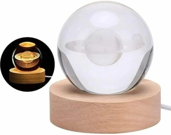 3D Crystal Ball Night Light - Mix Design