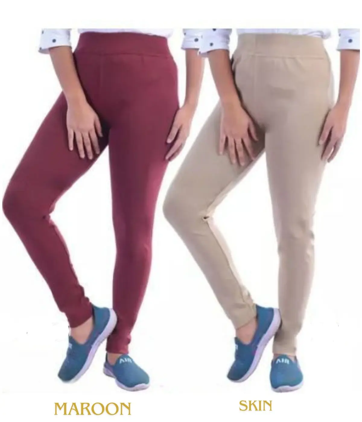 Jegging for women maroon-skin ( pack of 2)